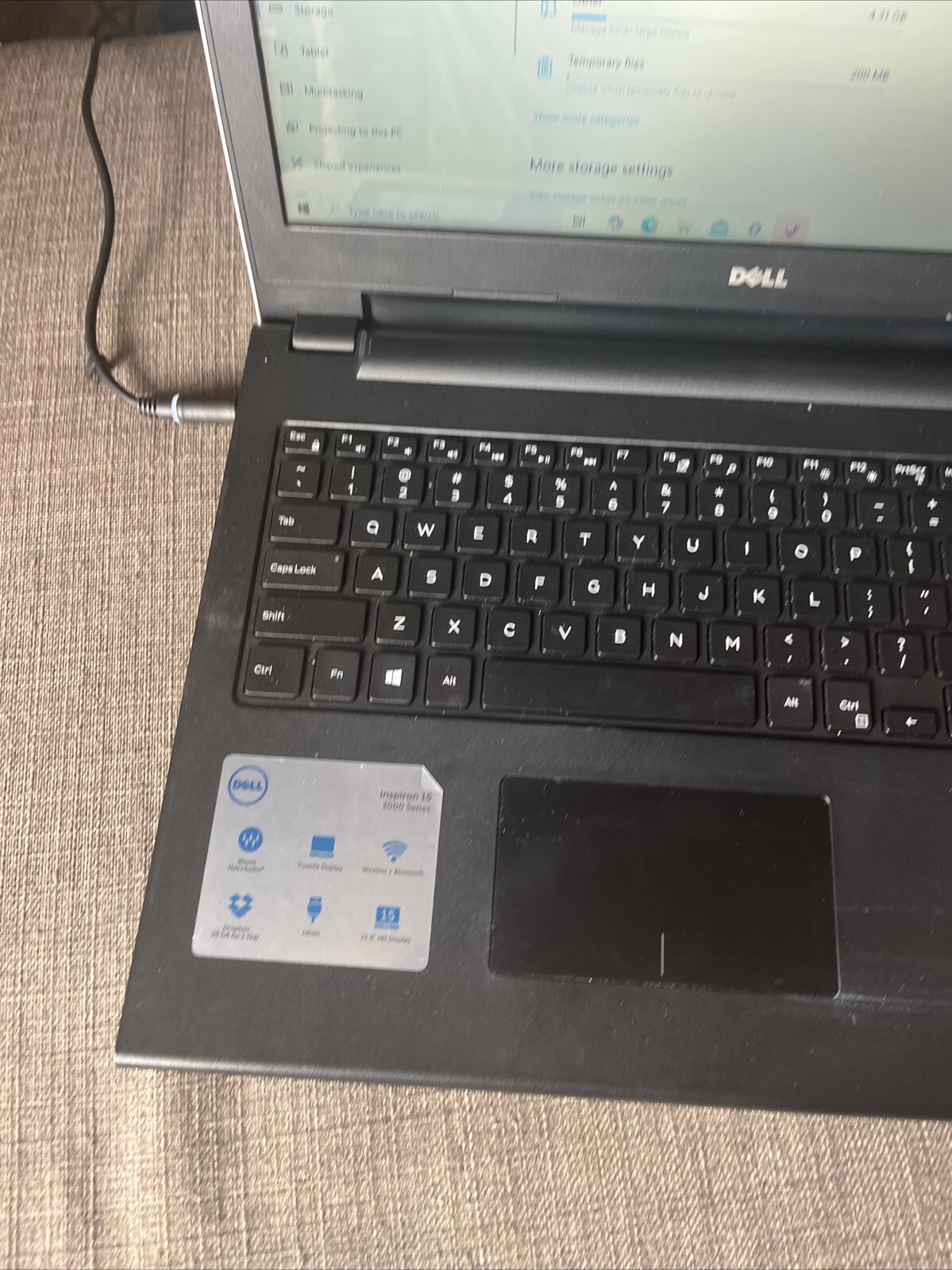 Dell Inspiron 3542 Intel i3-4005U 8GB RAM 500GB HDD 15.6″ Webcam Charger (READ)