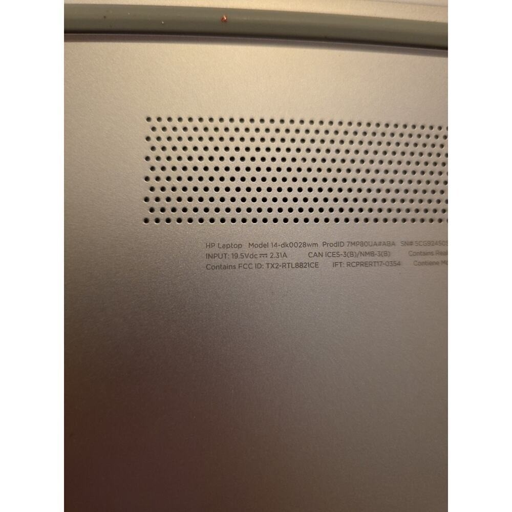 HP Laptop Model 14-dk0028wm with Charging Cable Condition Is Pre-Owned H1