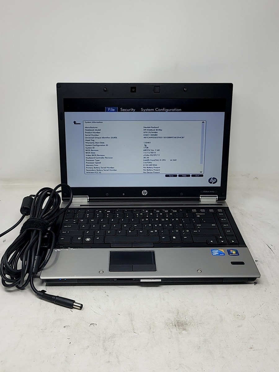 HP ELITEBOOK 8440P XT917UT-ABA Laptop Intel Core I5 M 560 6GB 500GB