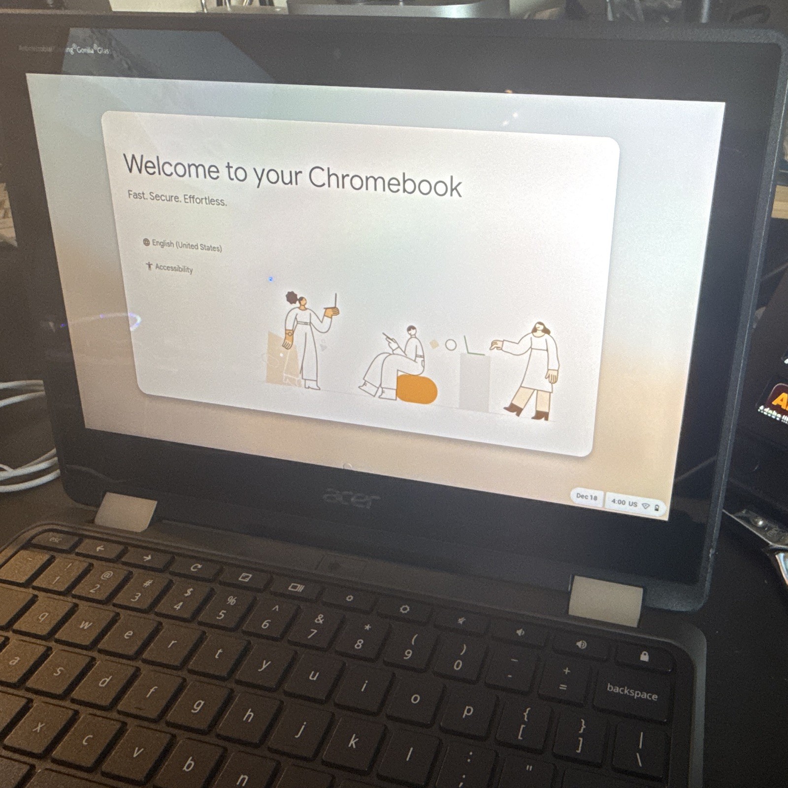 Acer Chromebook 11.6in Black Intel Celeron 4GB RAM 32GB eMMC Chrome OS