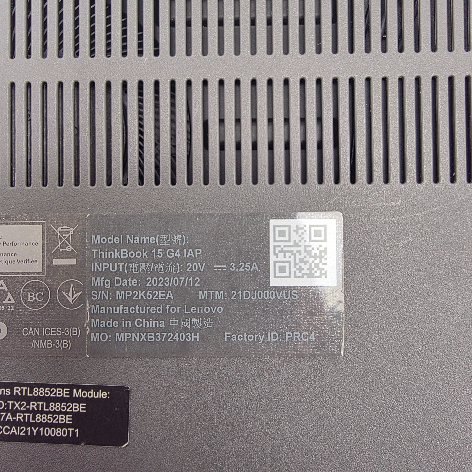 Lenovo ThinkBook 15 G4 IAP 15.6″ 1 TB SSD 40 GB RAM i7-1255U Windows 11 Pro
