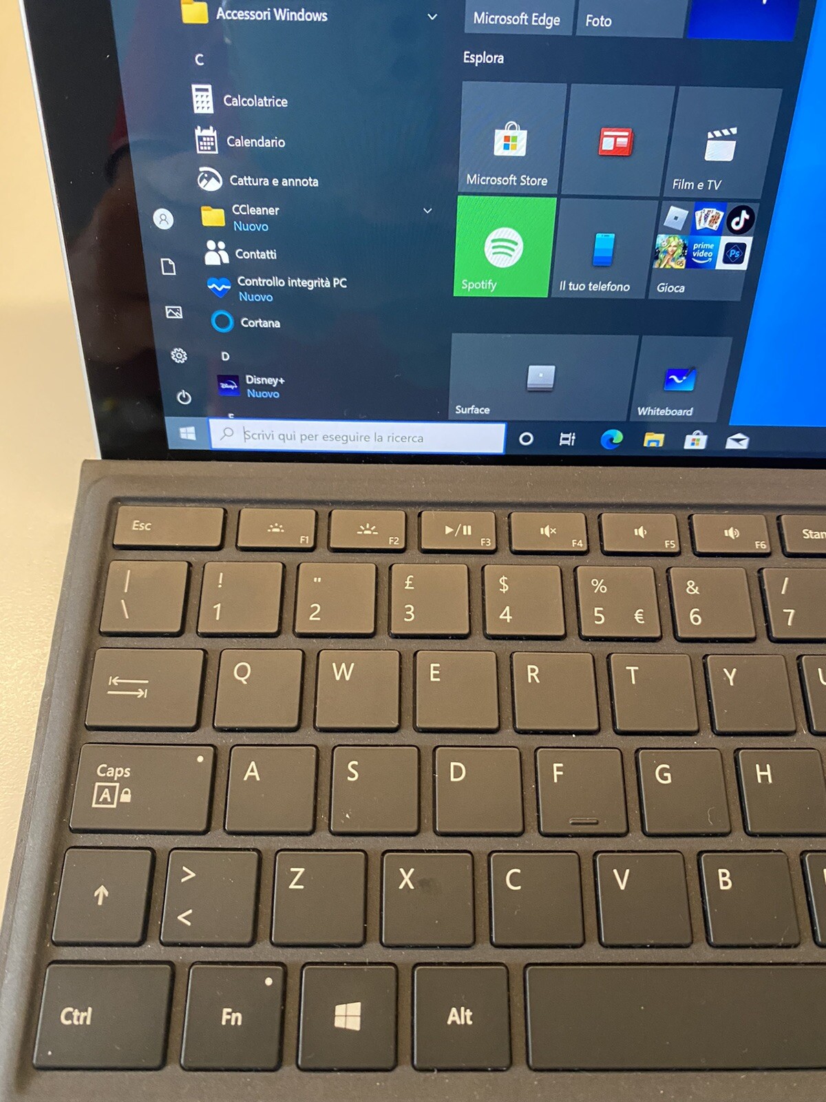 MICROSOFT SURFACE PRO 4 INTEL CORE i7-6650U 2.20GHz 12.3″ 8GB RAM 256GB HD WIN10