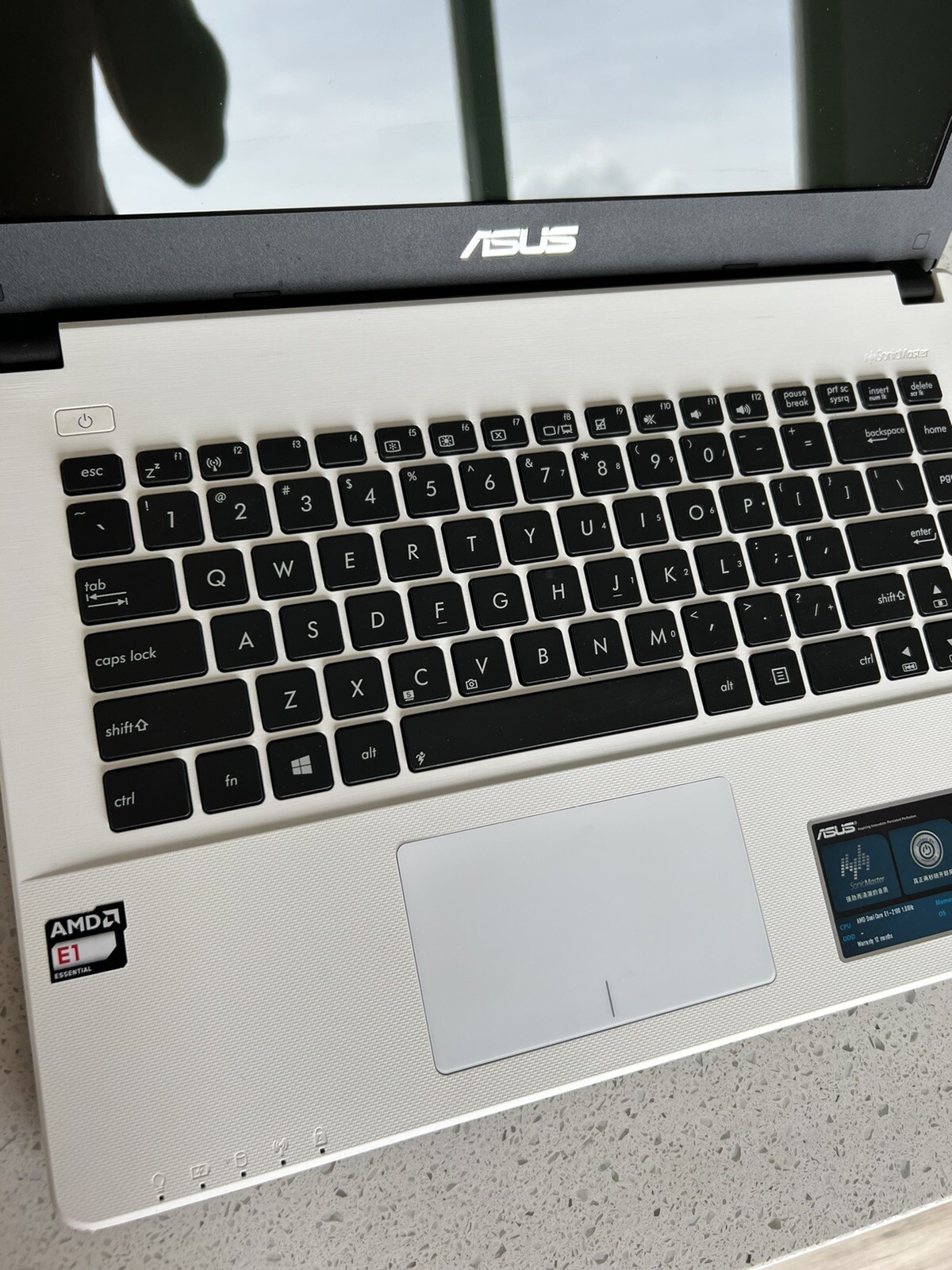AS IS! ASUS SONICMASTER X452e 15.6″ NOTEBOOK LAPTOP – WHITE~