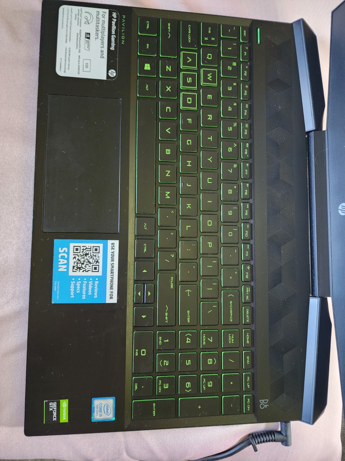 HP Pavilion Gaming 15.6″ i5-9300H 8GB 256GB SSD GTX 1050 Win 11 Black