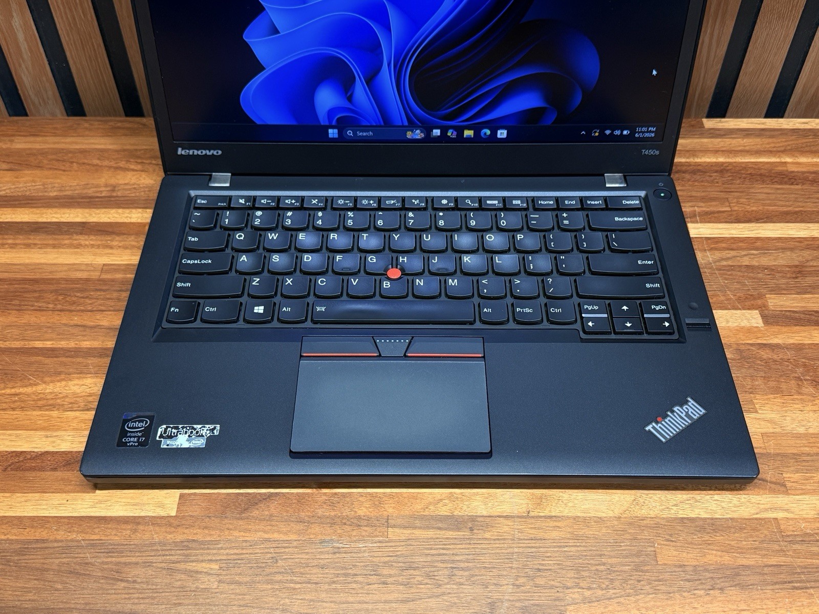 Lenovo ThinkPad T450s – i7-5600U, 8GB RAM, 180GB Intel SSD, Windows 11 Pro