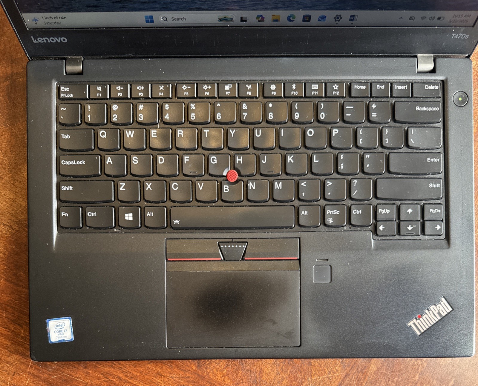Lenovo ThinkPad T470s 14″ Intel i7-6600U 8GB Ram 256 SSD Laptop Win 10 w/Office