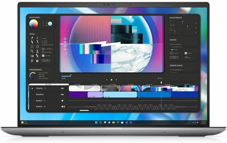 Dell Precision 5680 – 16″ OLED Touch, i7-13800H, 16GB, 512GB, RTX 2000 Ada, Win