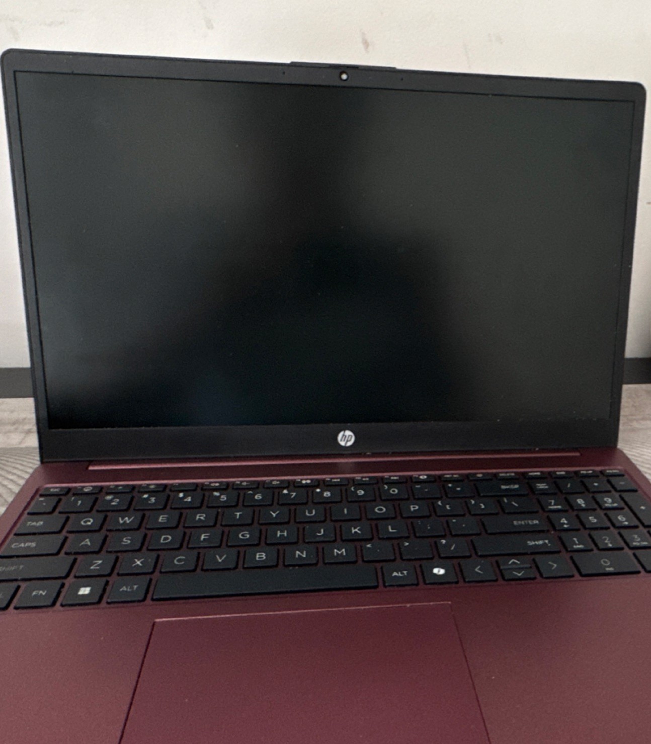 HP Notebook Laptop Red Burgundy Color Portable Computer Lightweight Slim Design