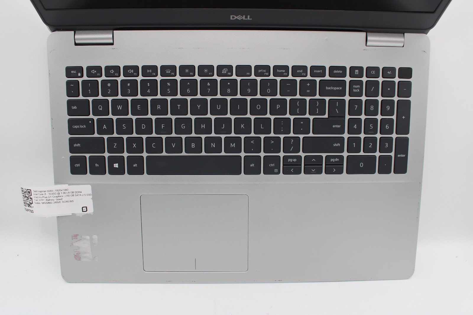 Dell Inspiron 5593 i5-1035G1 @ 1.00 GHz 8GB RAM 240GB SSD No OS *READ