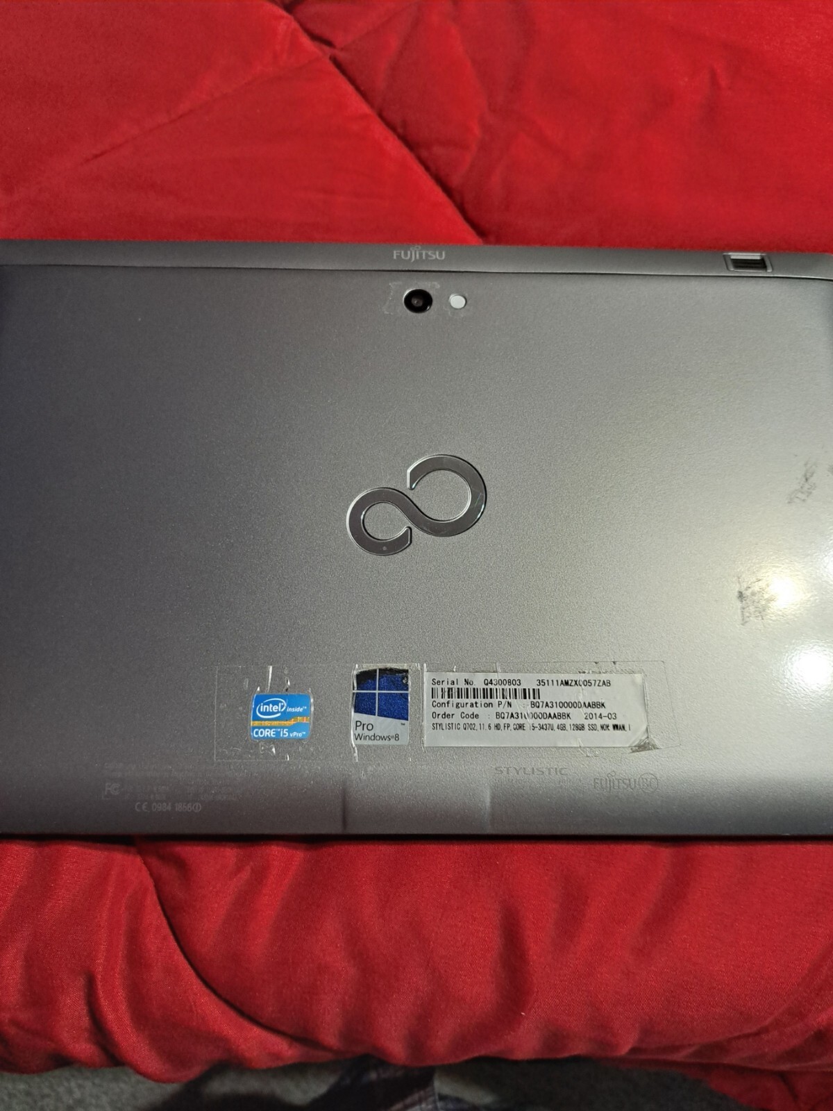Fujitsu Stylistic Works Q702 *Tablet Only* i5 128GB SSD 4GB RAM Windows 8.1 Pro
