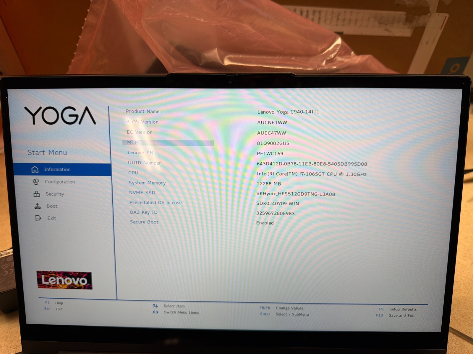 Lenovo Yoga C940-14 FHD Touch – 10th gen i7-1065G7-12GB – 512GB SSD – Gray