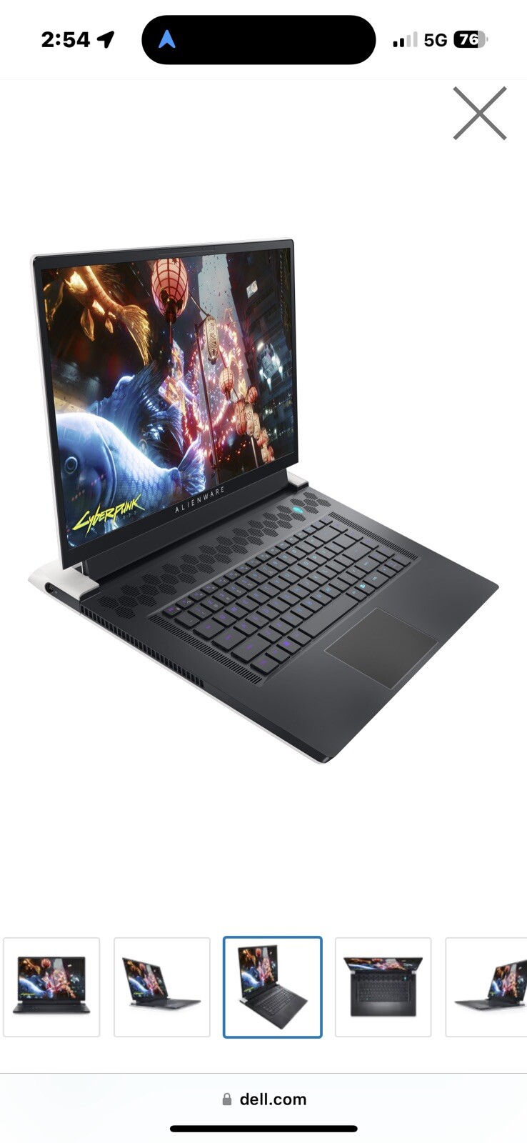 ALIENWARE X17 R2 👽 i9 12900H – FHD 1920×1080 480Hz- 3070Ti – 16GB RAM – 1TB SSD