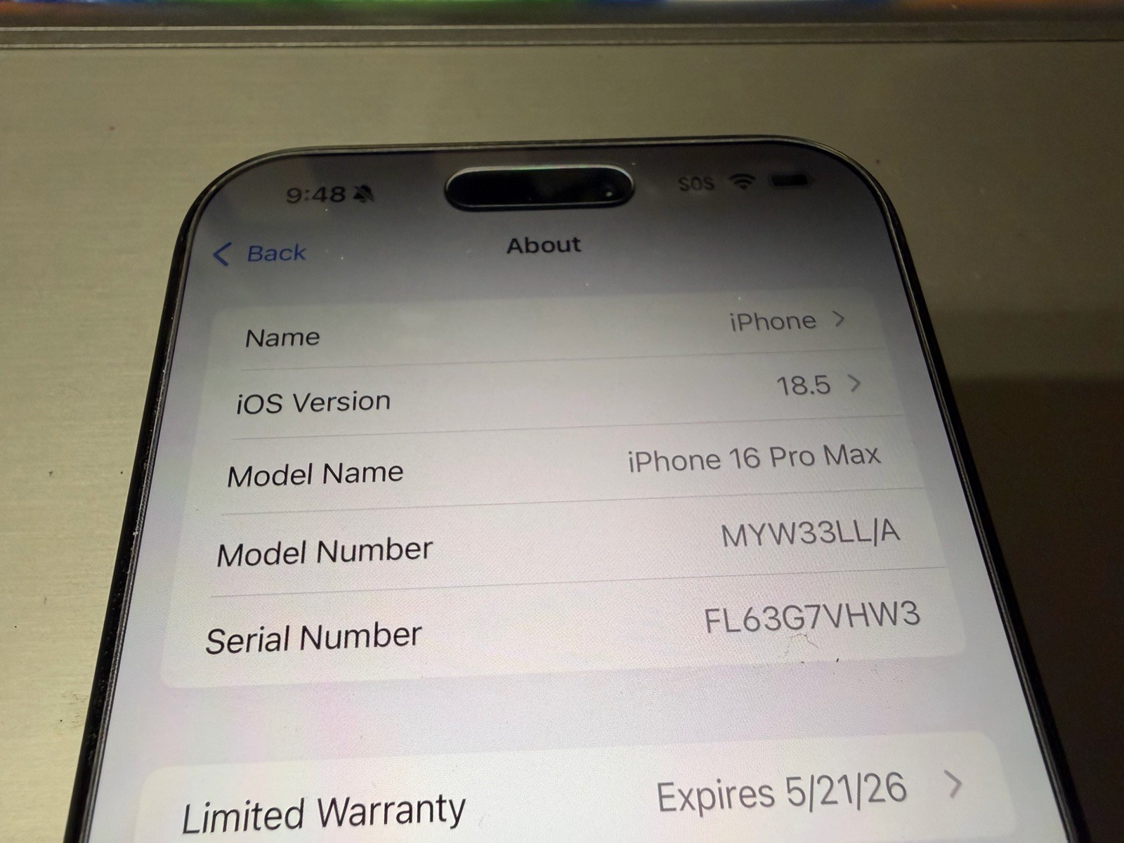 Apple iPhone 16 Pro Max – Spectrum-256 GB Titanium-case Mint-READ Carefully
