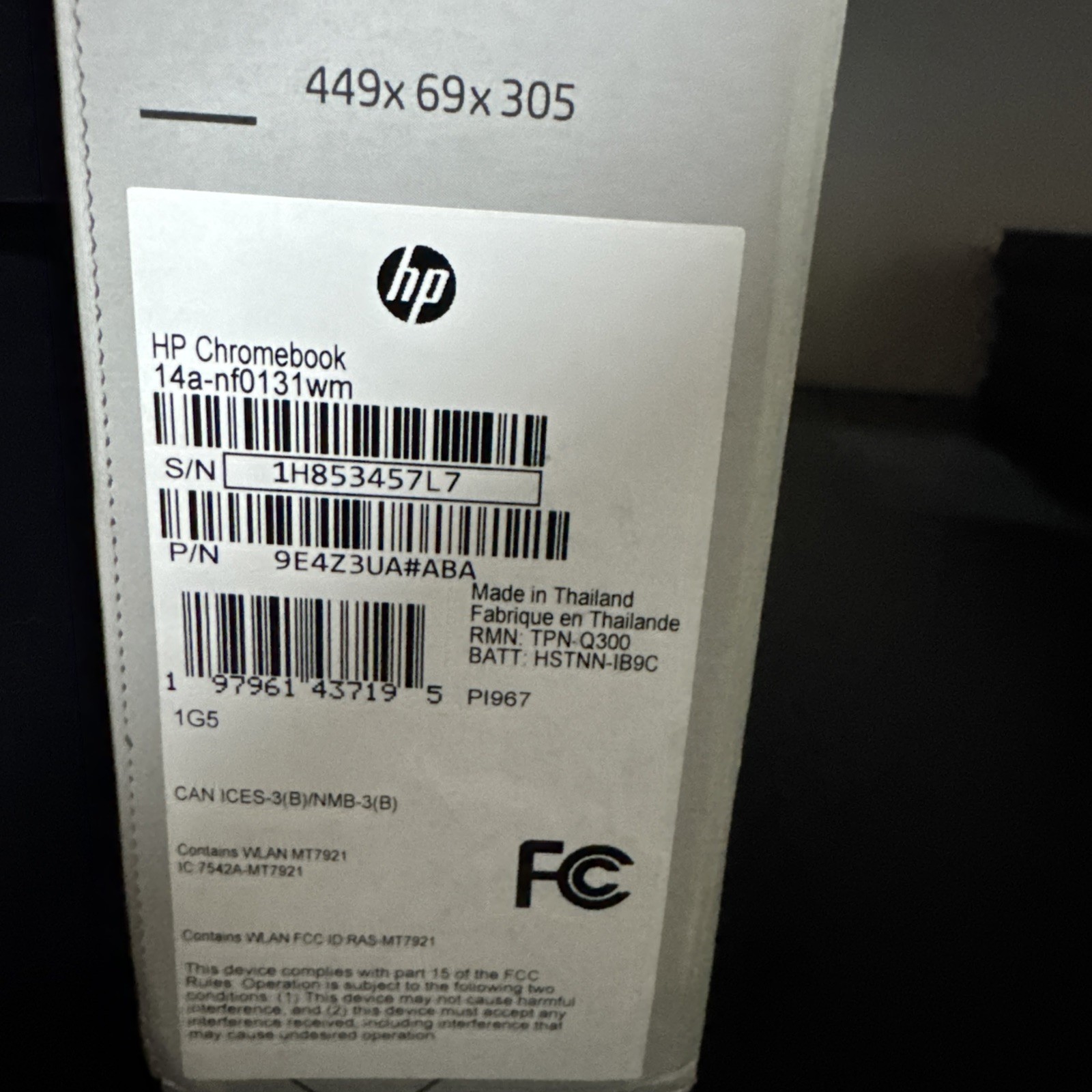 HP 14 inch HD Chromebook Laptop Intel Processor N200 4GB RAM 128GB Silver