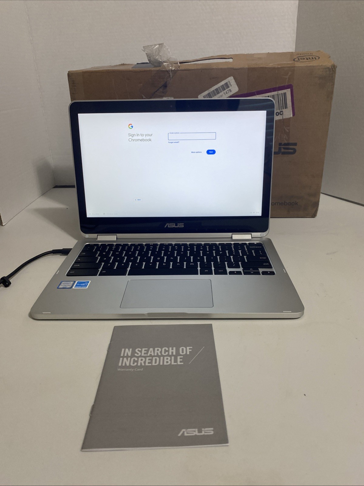 Asus Chromebook Flip C302C M3 6Y30@2.2Ghz 4GB Ram 64GB SSD Touch ChromeOS WORKS