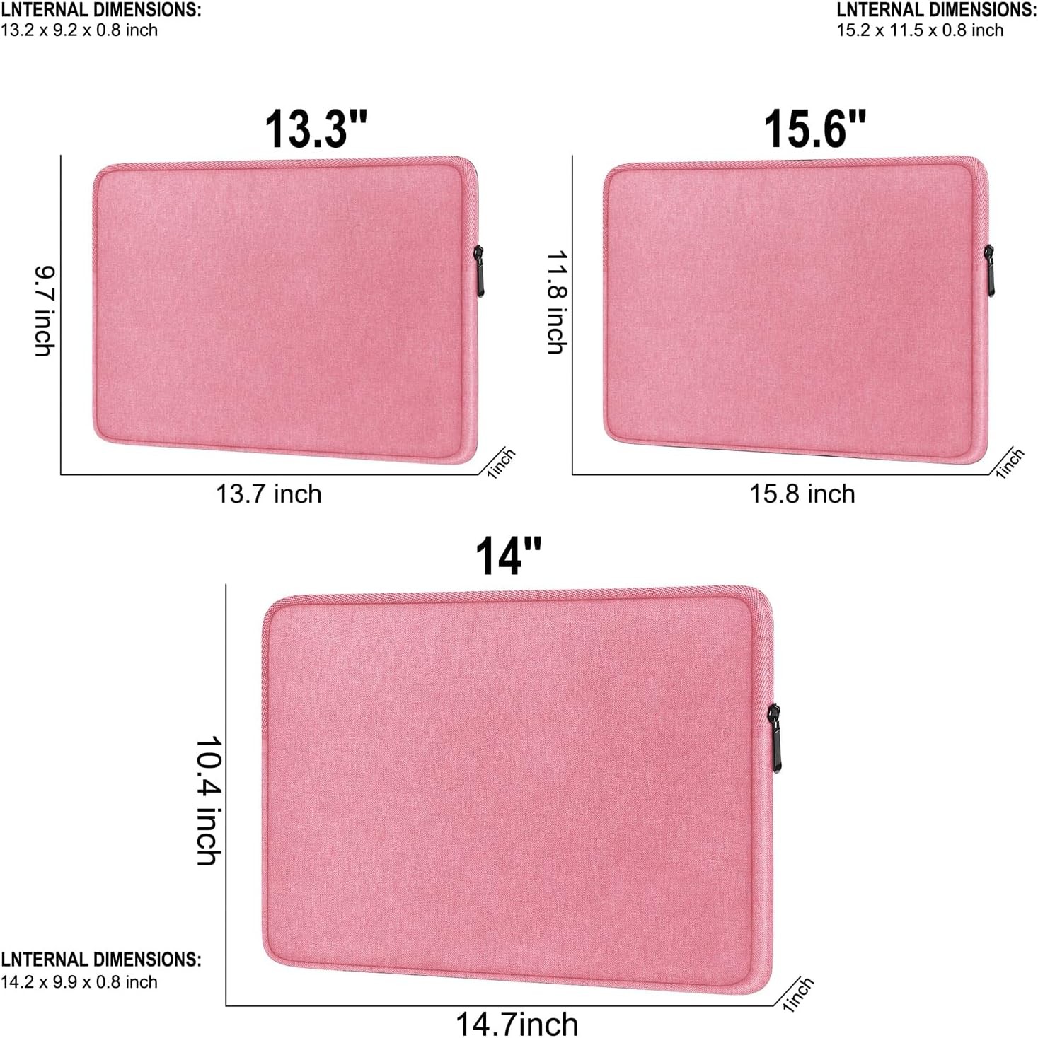 Protective Laptop Sleeve 14 Inch, Water Resistant Travel Bag, Shockproof for Len