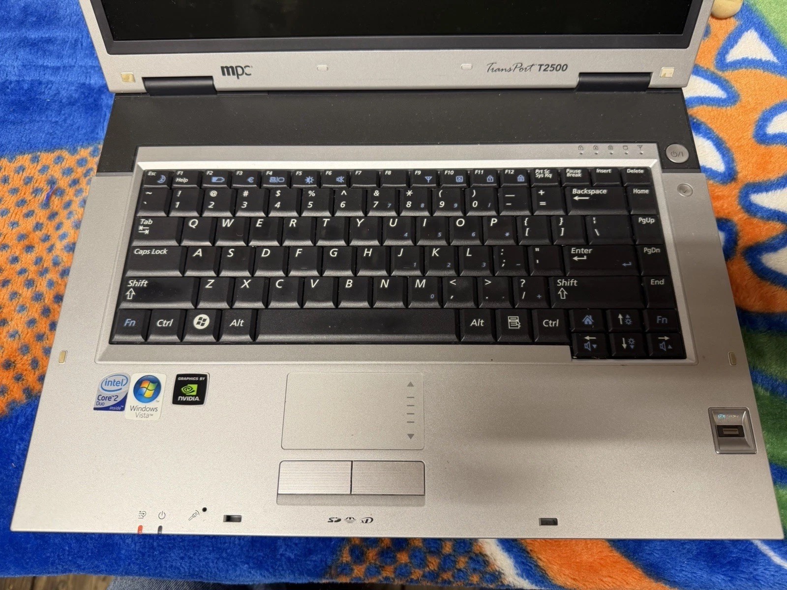 MPC Transport T2500 Laptop Computer 15.1 TFT Win10pro C2D 2.50 40GB 4GB DVDRW