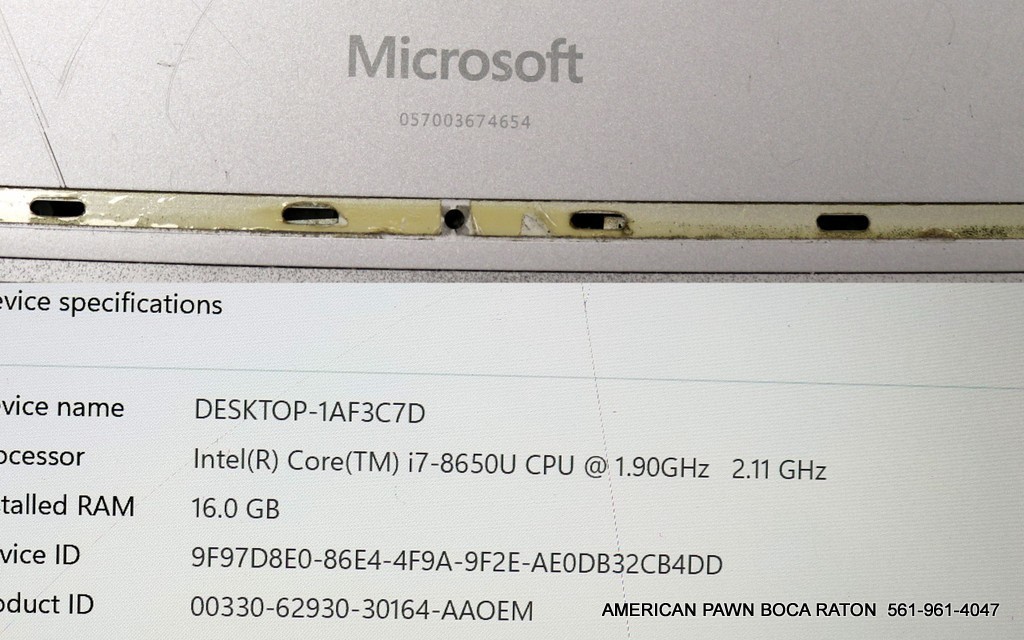 Microsoft Surface Book 1832 1TB SSD Intel Core i7 8th Gen. 1.9GHz 16GB AS IS