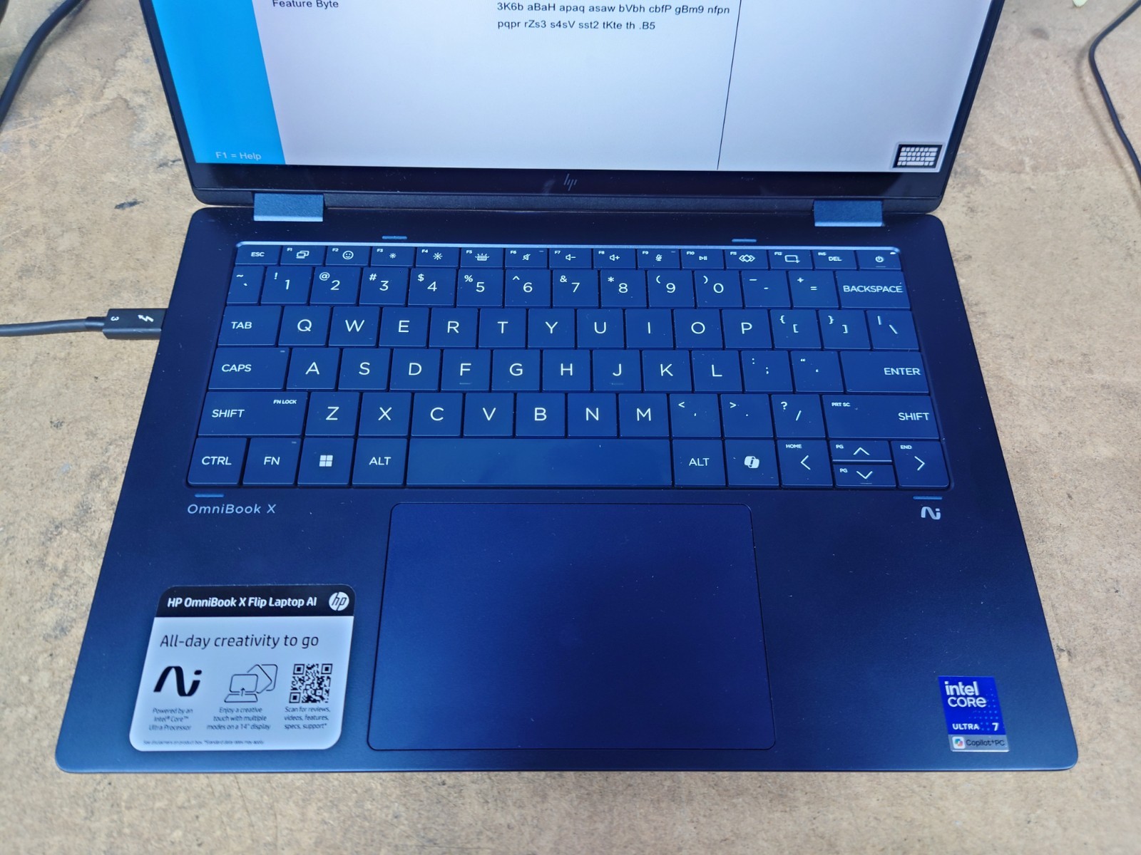 HP OmniBook X Flip 2-in-1 14-fm0023dx 14″ FHD+ Ultra 7 256V 16GB RAM No OS/SSD