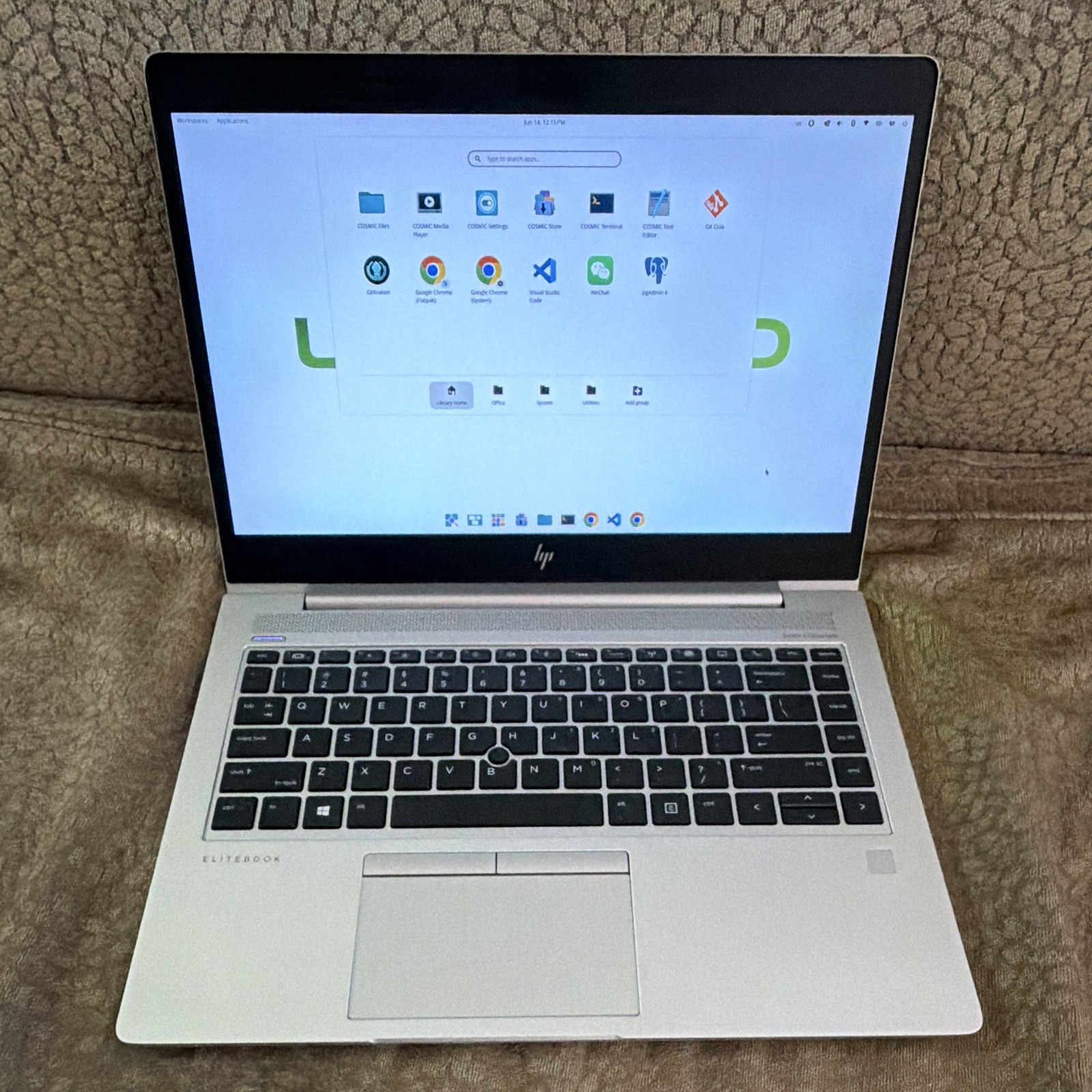 HP EliteBook 14in Ryzen 7 16GB SSD AMD Radeon Silver HDMI USB-C USB 3.1