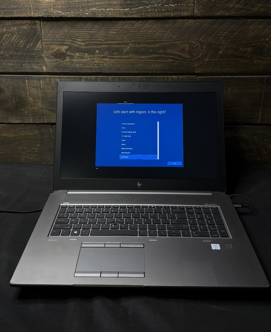 HP ZBook 17 G6 i7-9850H 2.6GHz 2 x 256GB SSD, 32GB RAM W10 NVIDIA RTX 4000