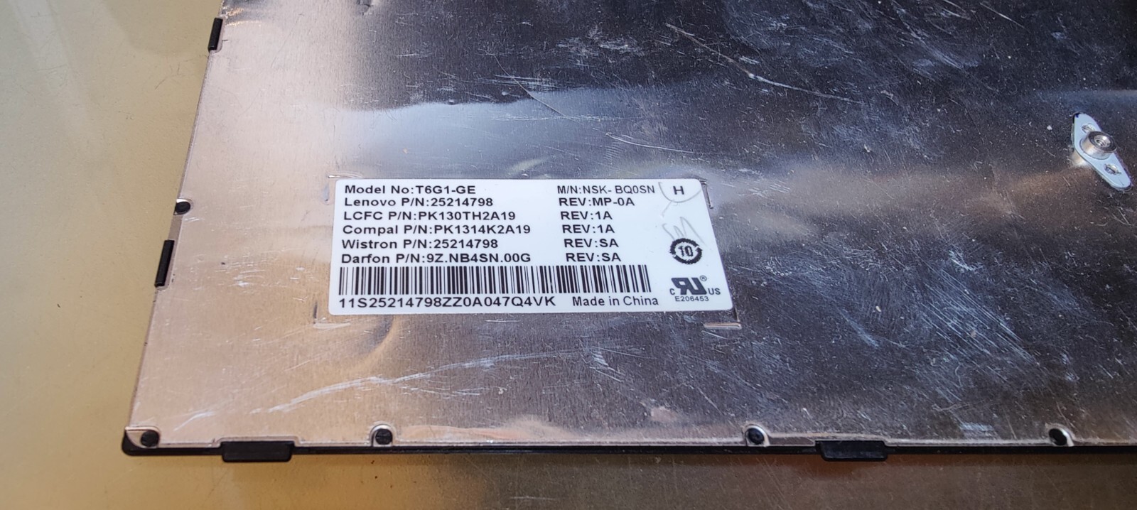 LENOVO Z50-75 KEYBOARD T6G1-GE G50-30 G50-45, G50-70, G50-75, G50-80 FLEX 2-15