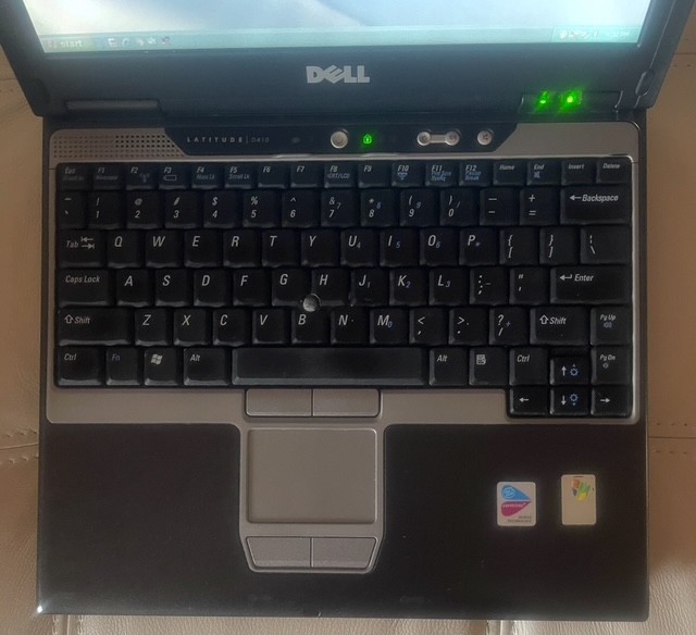 Dell Latitude D410 12” Laptop (Intel M @ 2GHz, 2GB Ram, 80GB HDD) Win XP Pro