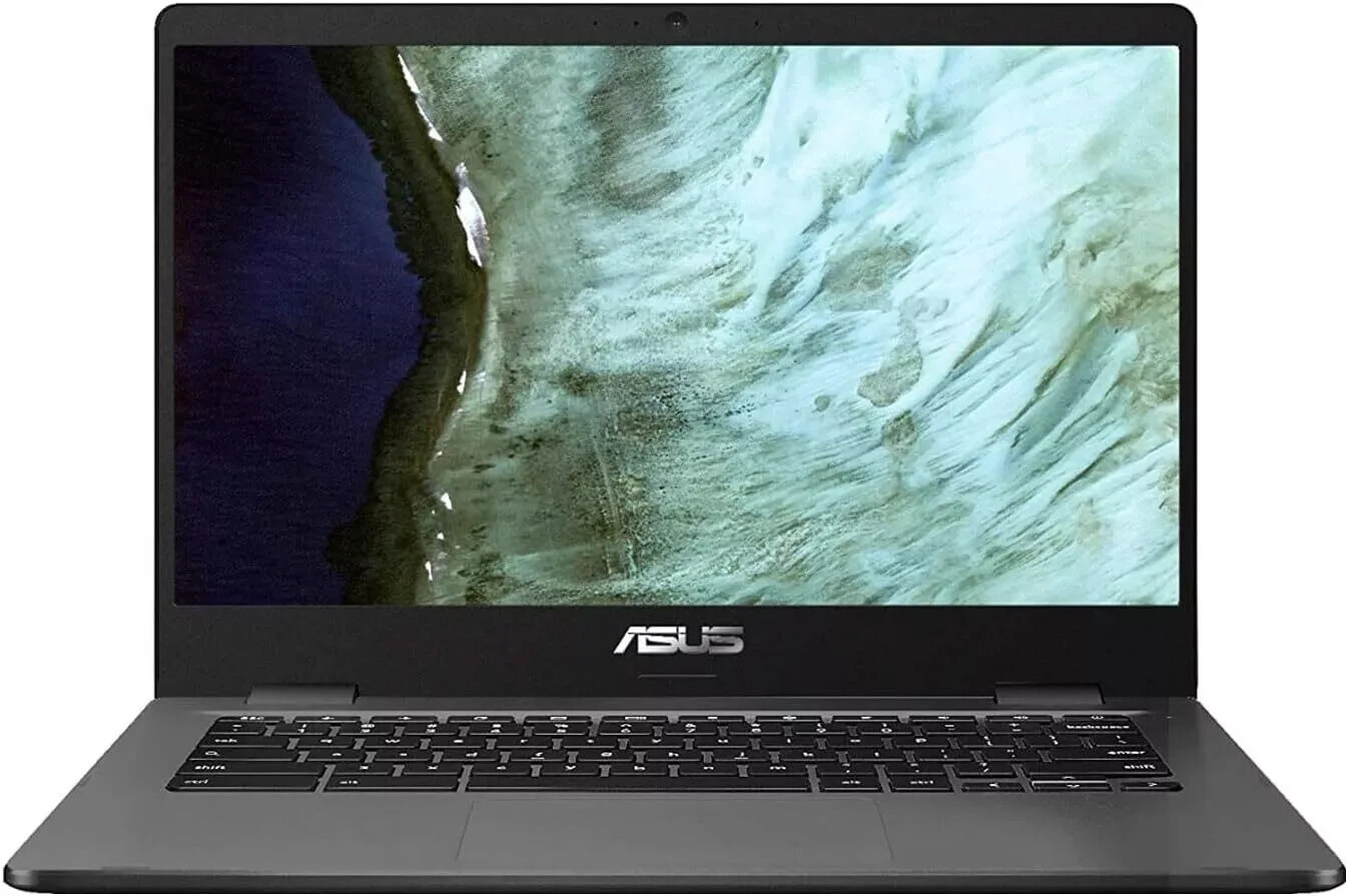 ASUS Intel Celeron N3350 4GB Memory 32GB eMMC 14-Inch Chromebook Slate Black