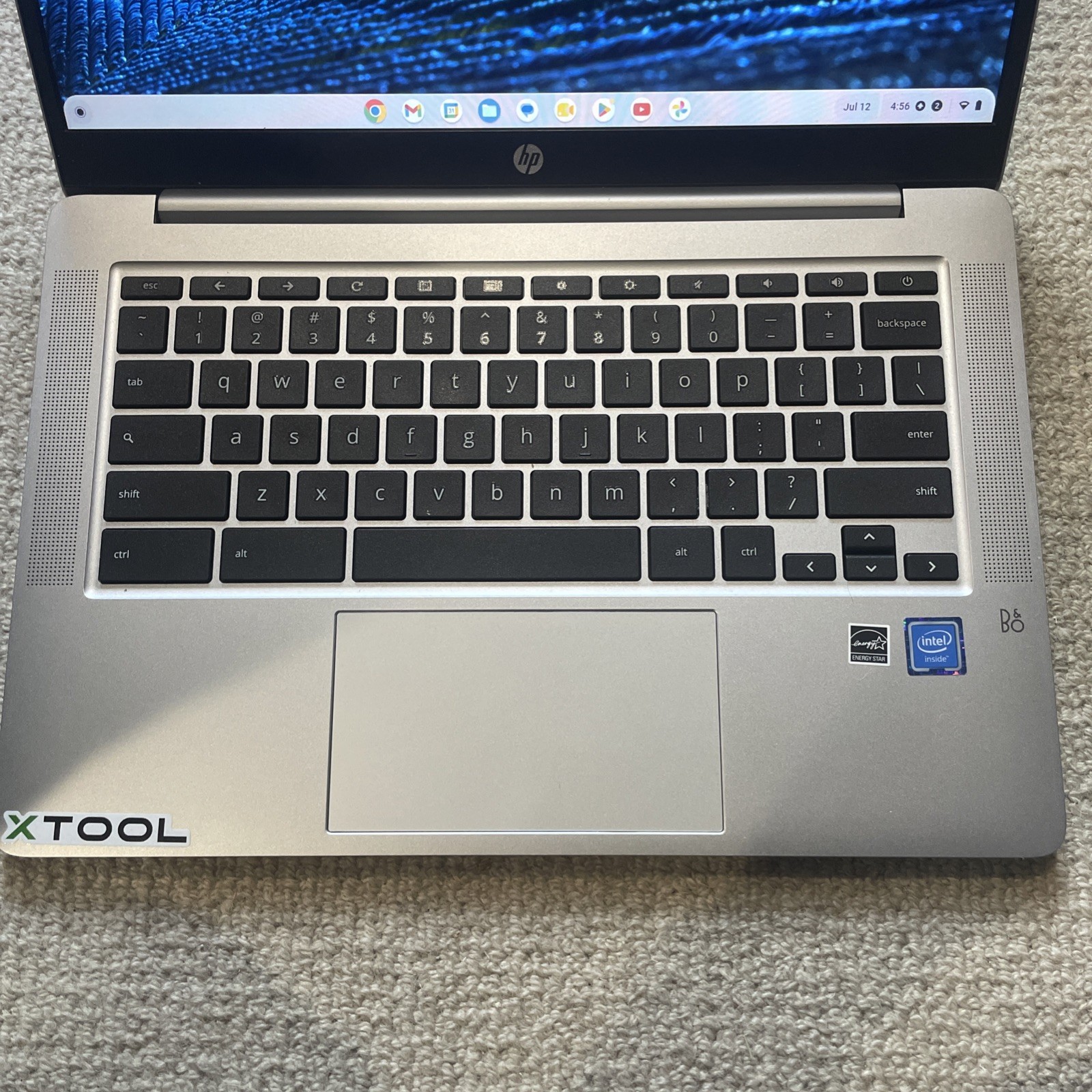 2022 Silver HP Chromebook 14in screen 64GB storage and 4GB DDR4 Ram