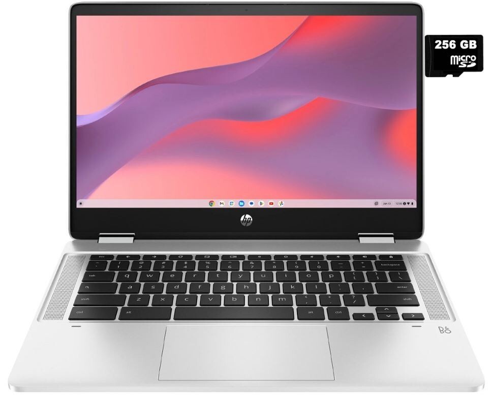 HP 14″ HD 2-in-1 x360 Touch Chromebook, Intel Celeron N4500, 4GB, 320GB (64+256)