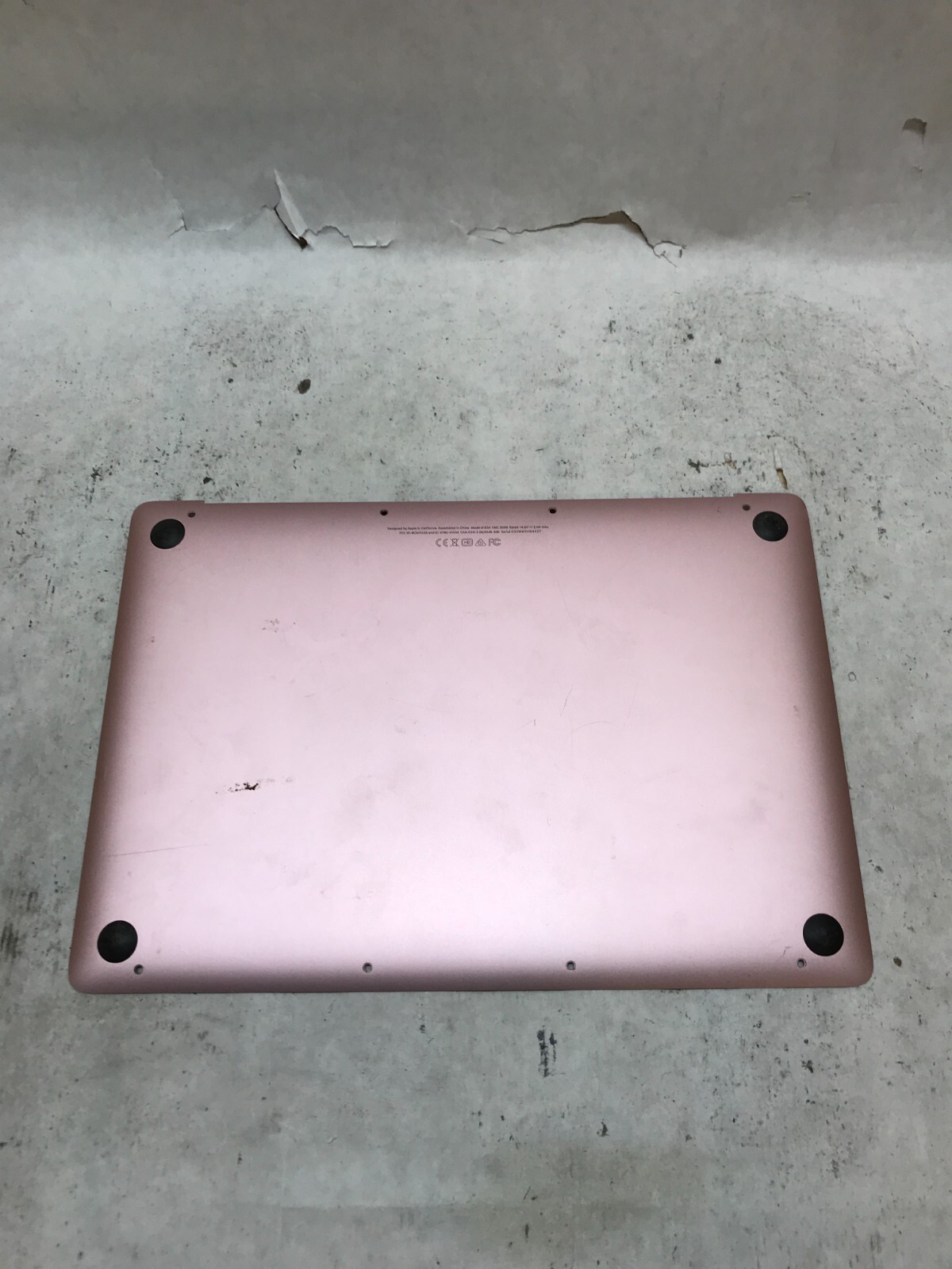 Apple MacBook 2015 A1534 Battery+Back Cover ONLY For Parts or Repair AS IS – DW