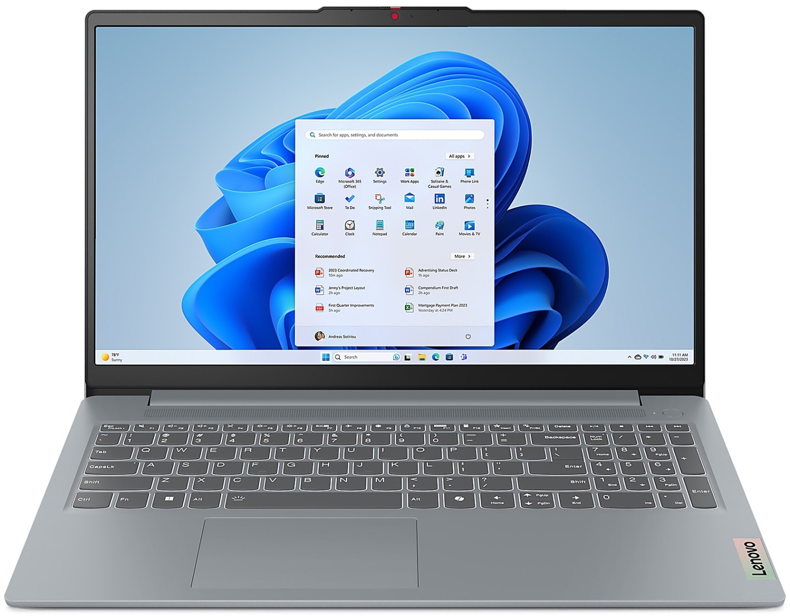 Lenovo IdeaPad Slim 3 Laptop 15.6″ FHD Core 5-120U 8GB 256GB SSD Windows 11 Home