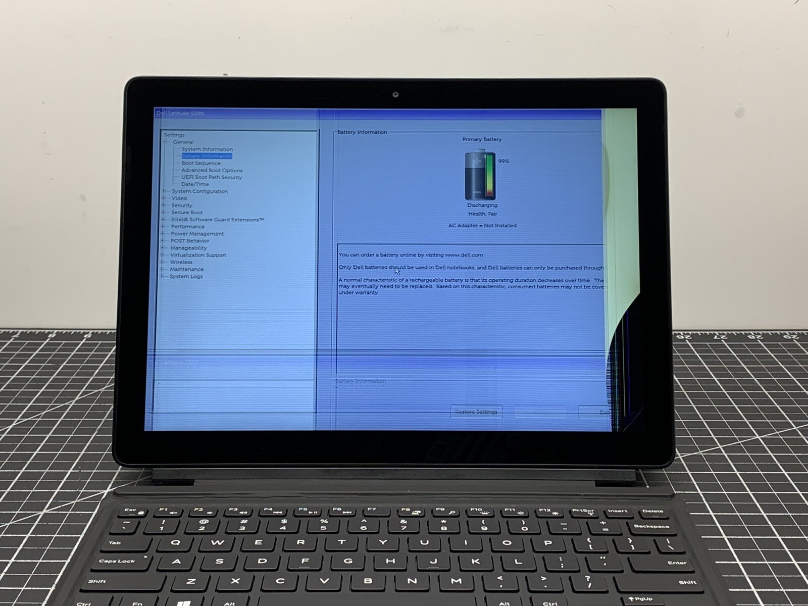 DELL Latitude 5285 2-in-1 Intel i7 7th Gen | 16GB RAM, NO SSD | Broken | #P99