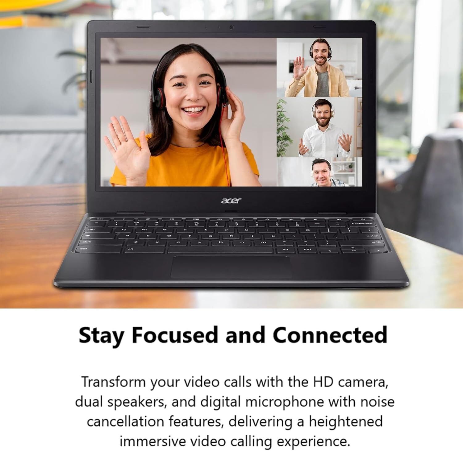 Acer Chromebook 311 11.6″ HD Laptop, Intel Celeron N4500, 4GB Ram 64GB eMMC BLK