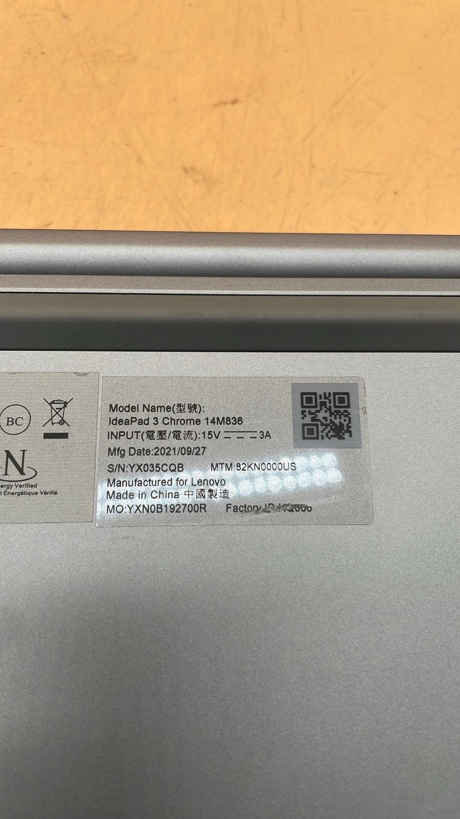 Lenovo IdeaPad 3 Chrome 15IJL6 15.6-Inch & 14M836 14-Inch No HDD Laptop Lot of 4