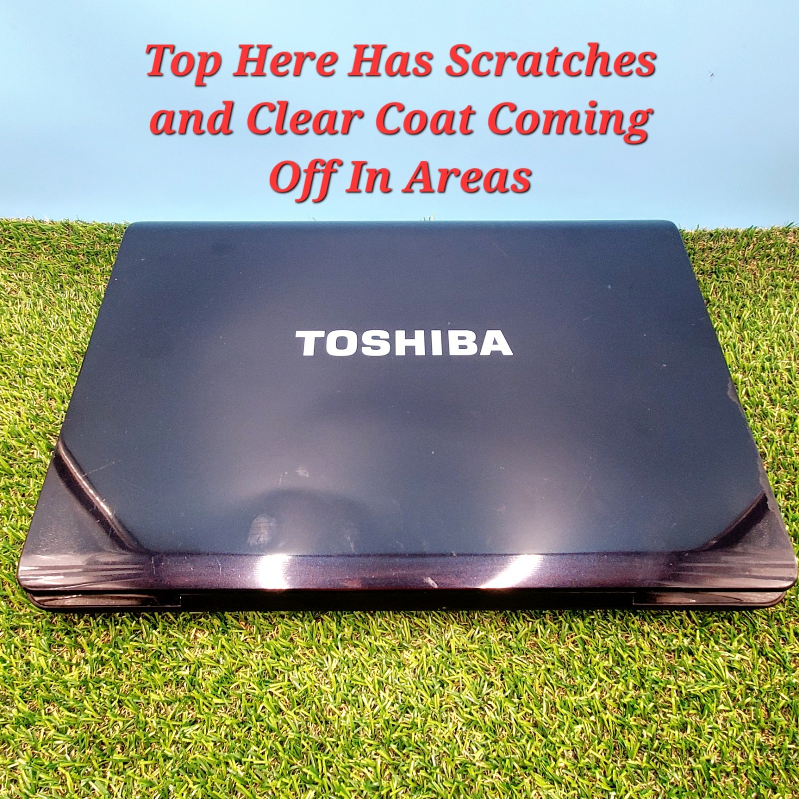 (For Parts Repair) Toshiba Satellite P205D-S8804 Laptop (Has Scratches, Scuffs)