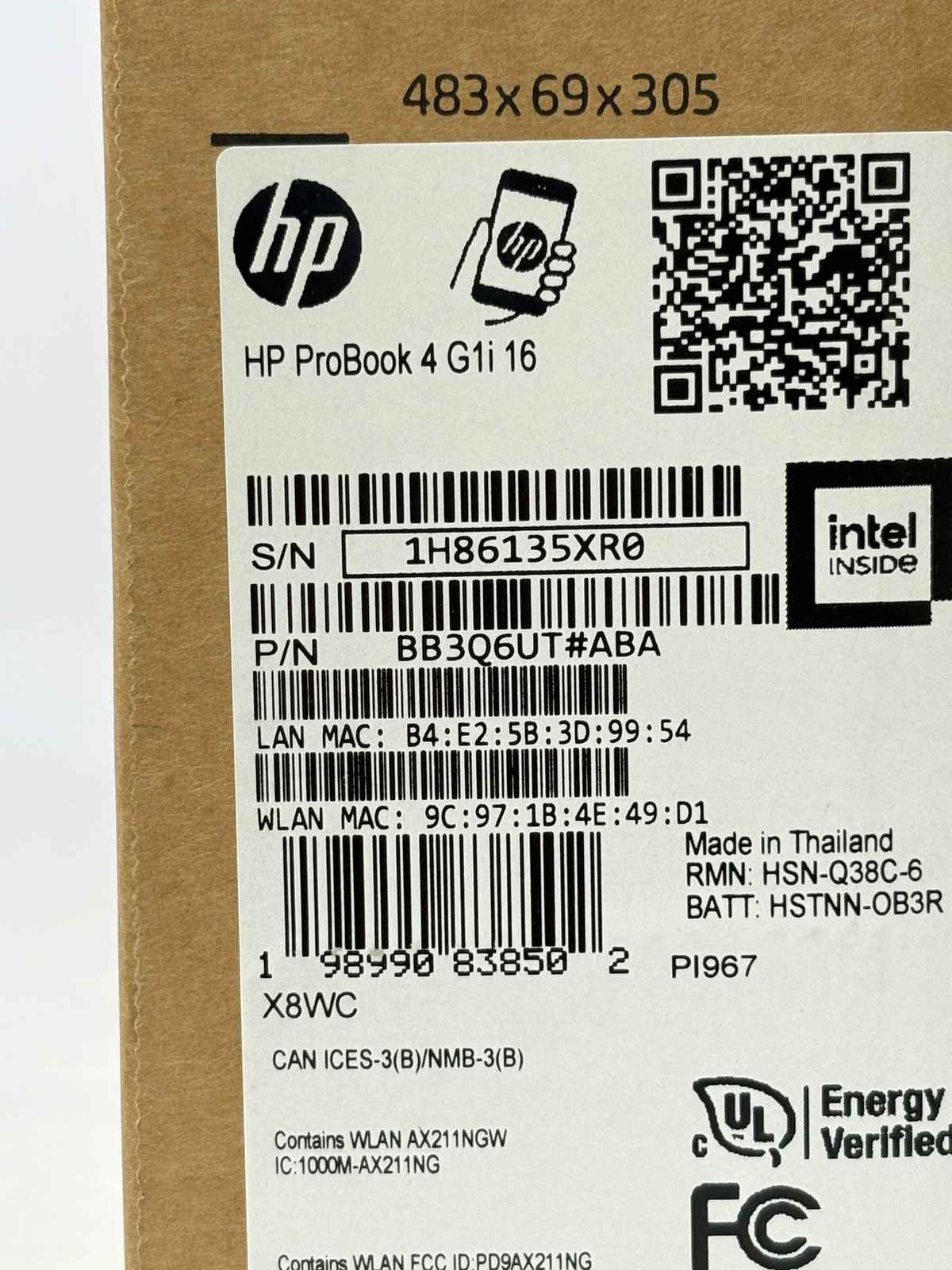 HP ProBook 4 G1i 16″ Core Ultra 5 225U 16GB RAM 512GB SSD Silver New In Box