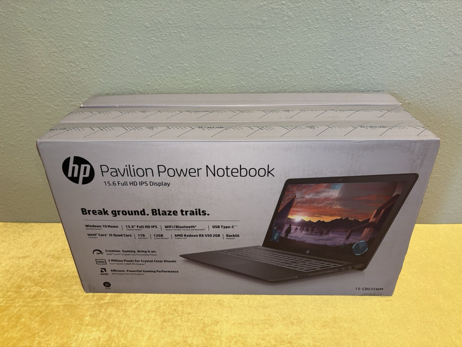 HP Pavilion Power 15.6″ Laptop 15-cb035wm (Intel Core i5, 12GB RAM, 1TB) Sealed