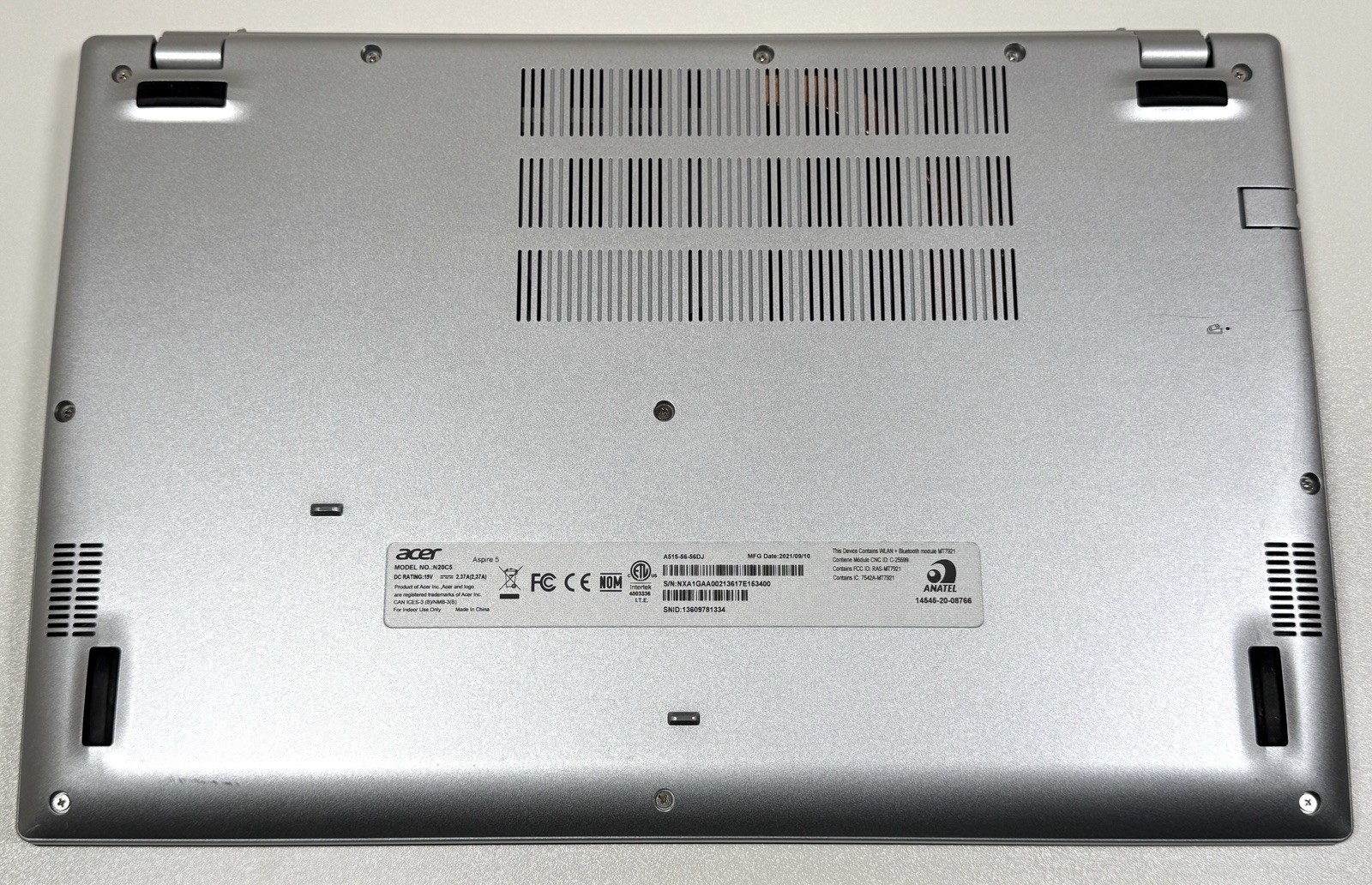 Acer Aspire 5 A515-56-56DJ 15.6″ FHD 2.4GHz Core i5-1135G7 8GB RAM No SSD READ