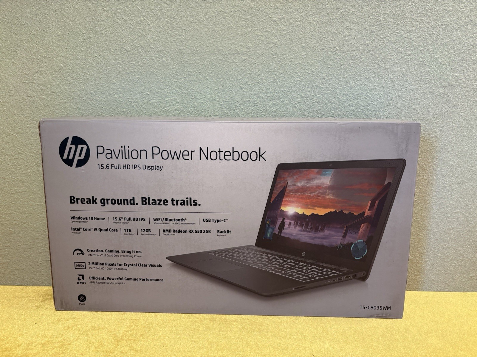 HP Pavilion Power 15.6″ Laptop 15-cb035wm (Intel Core i5, 12GB RAM, 1TB) Sealed