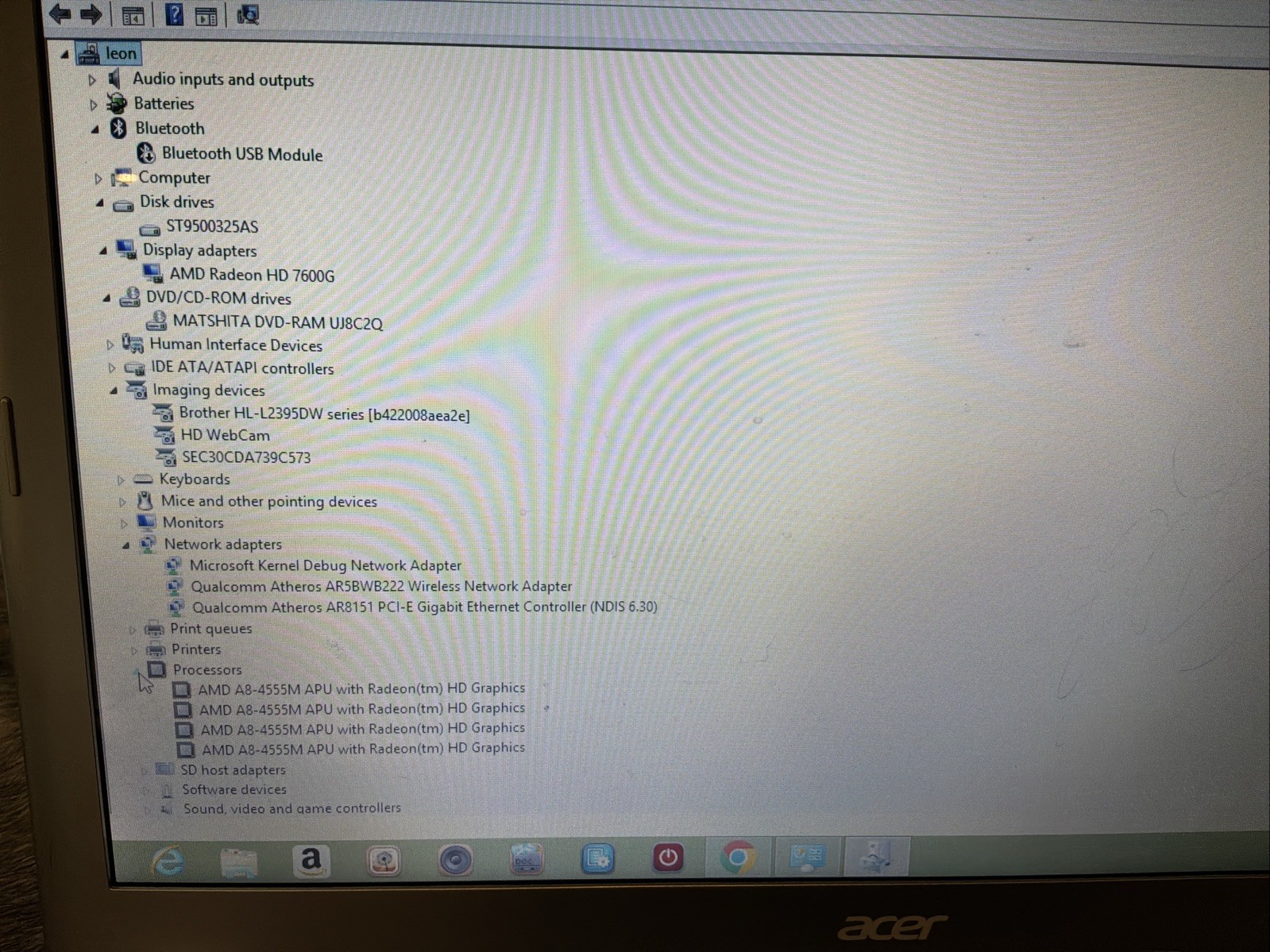 Acer Aspire V5-551-8401 15.6″ AMD A8 CPU Processor HDMI VGA Windows 8 WORKS!