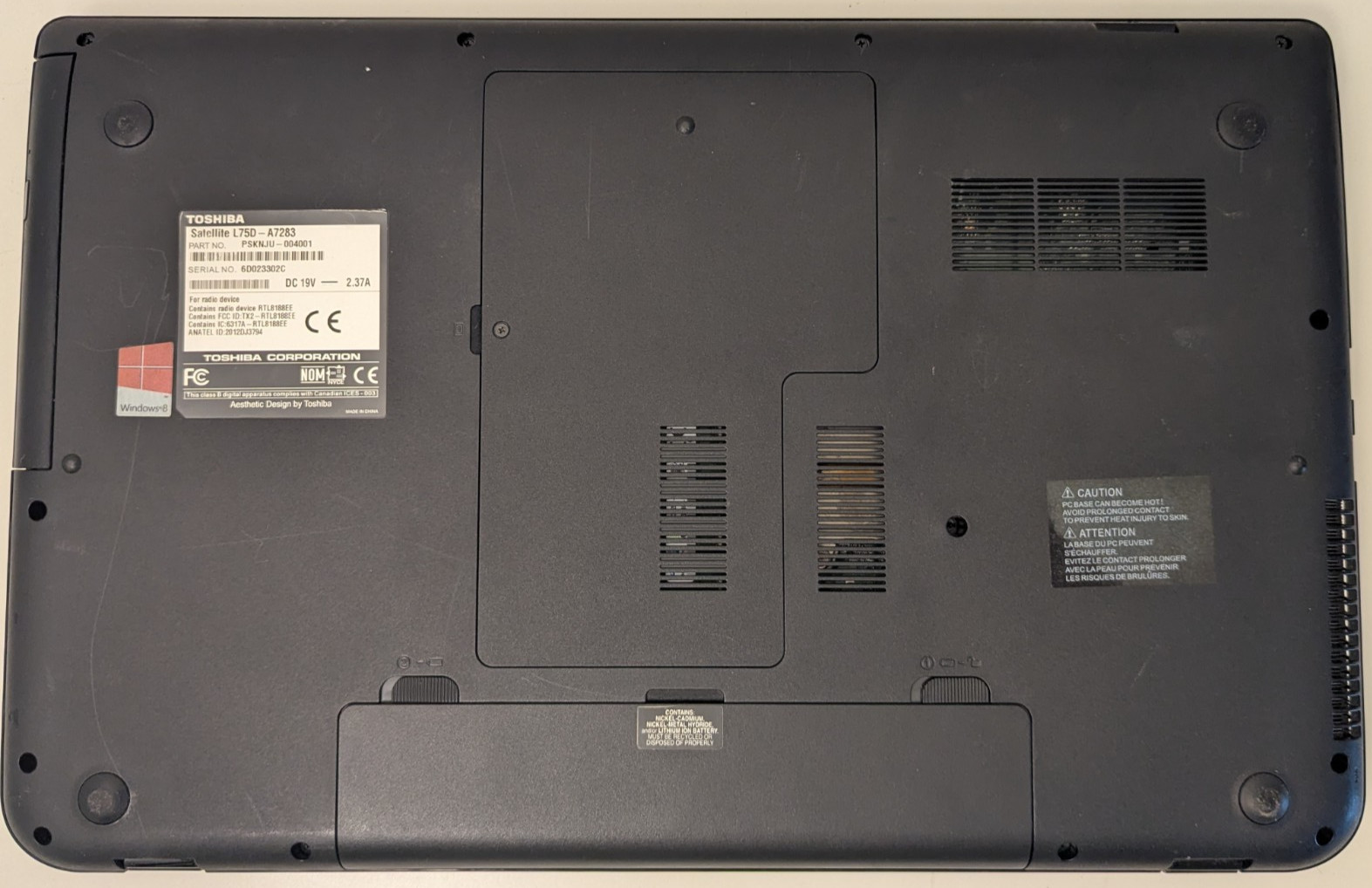 Toshiba L75D-A7283 17.3″ Laptop w/ AMD-A4 5000, 6GB RAM, 750GB HD, Win 8.1