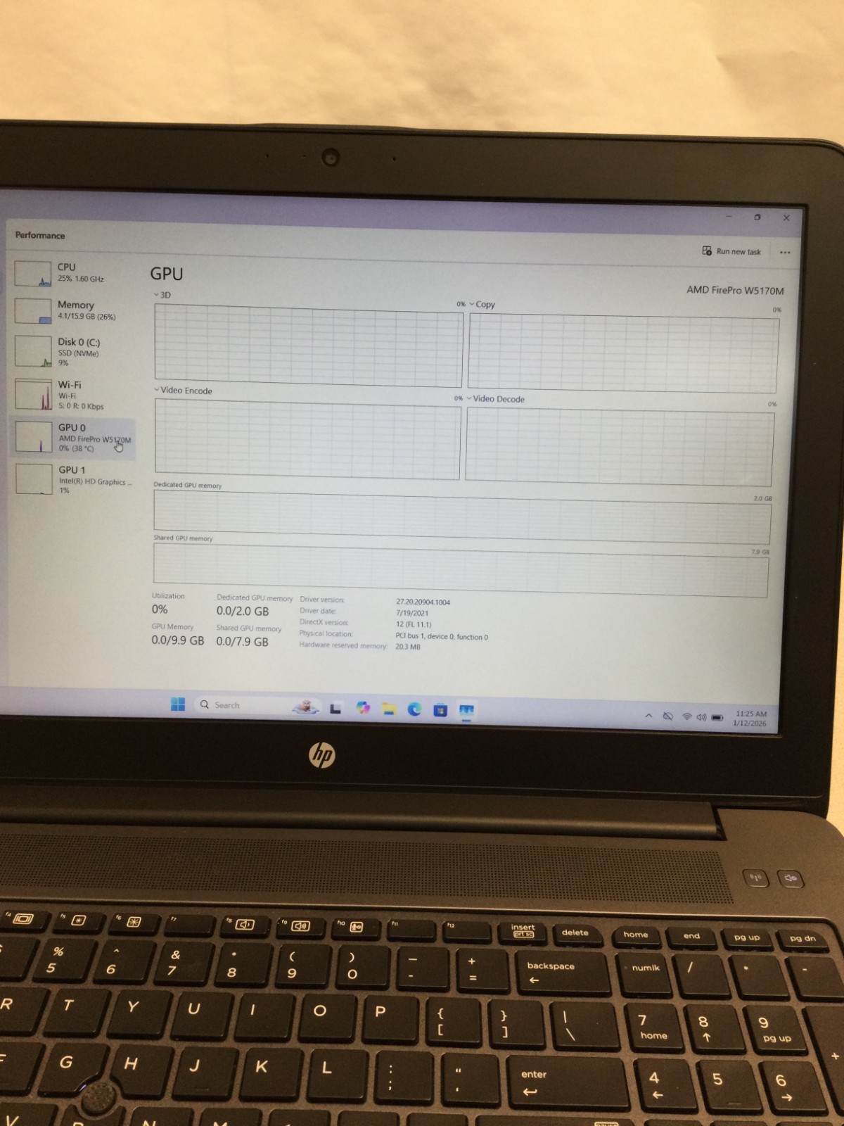 HP zbook 15 g3 core i7 6th gen cpu 2.60 ghz 15.6” 16GB RAM 256 GB SSD *READ*