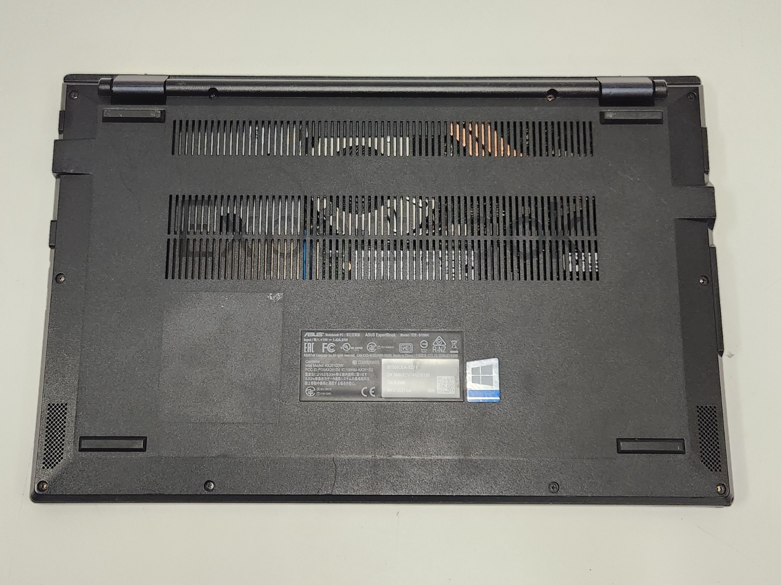 ASUS 15.6” EXPERTBOOK B1500CEAE i5-1165G7 2.8GHz 16GB RAM 256GB SSD W11P