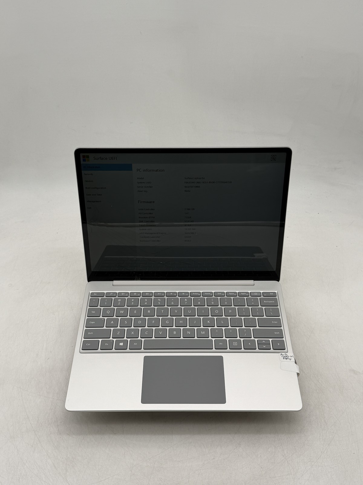 Microsoft Surface Laptop Go 12.3in i5-1035G1 16GB 256GB NO OS READ