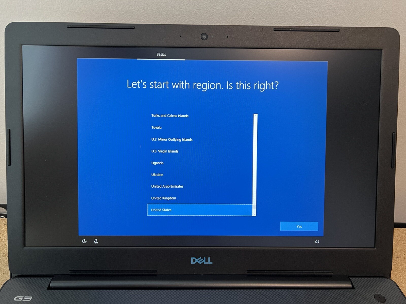 Dell G3 15-3579, Intel i7-8750H, 8GB DDR4, 128GB SSD + 1TB HD, GTX 1050ti 4GB