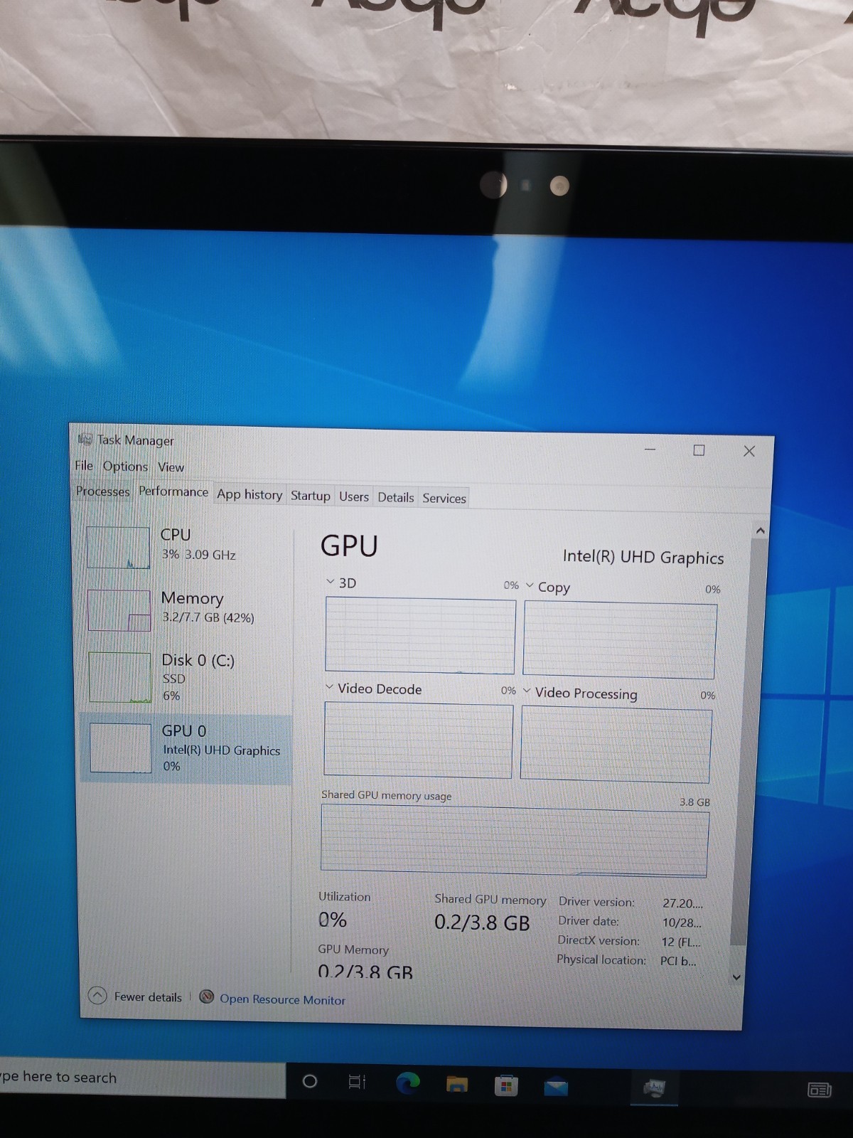 Dell Latitude 7210 2-in-1 | i5-10310U@1.7GHZ | 8GB RAM 128GB SSD Win 10P | READ