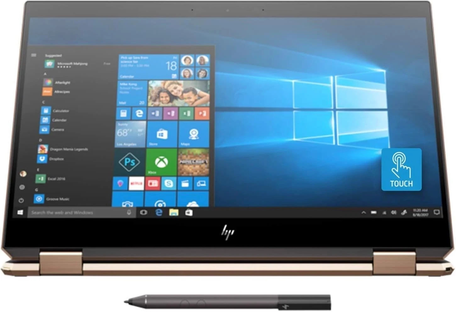 HP Spectre x360 2-in-1 – 13.3″ 4K UHD Touch i7-8565U 16GB 512GB W11 13-AP0043DX