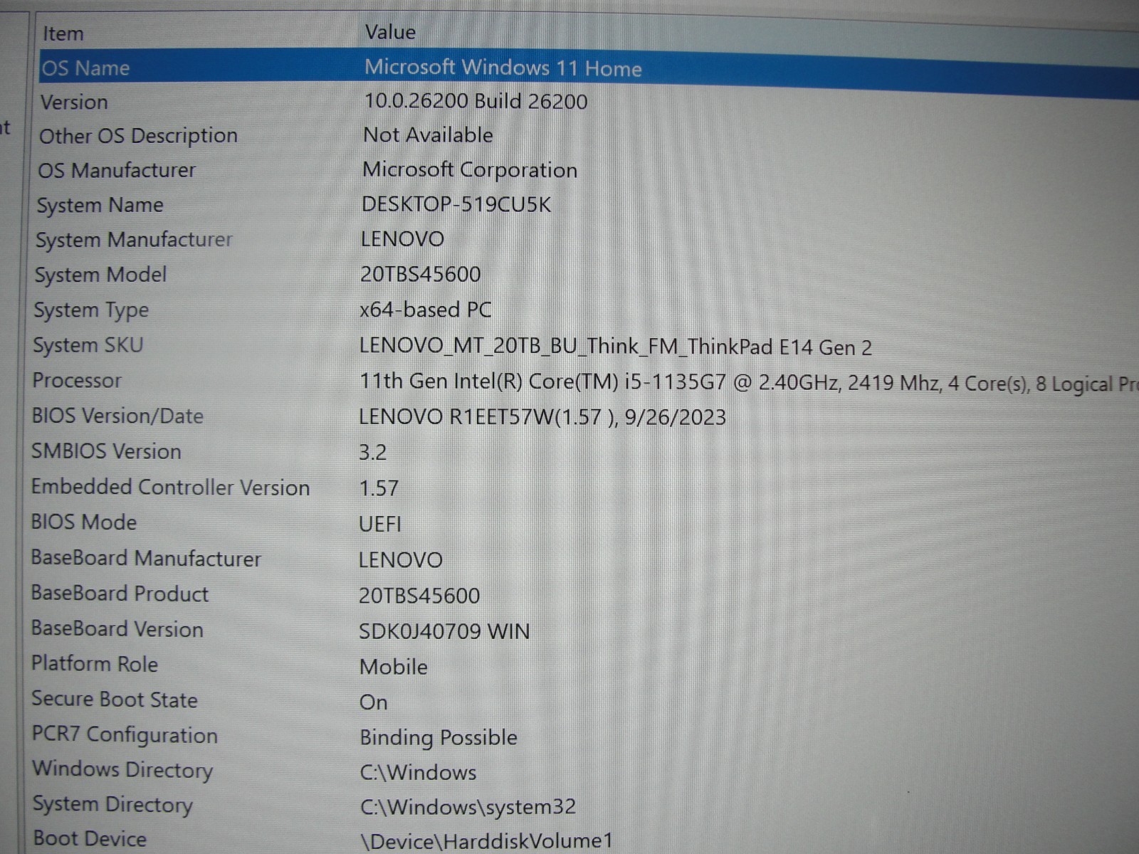 Lenovo ThinkPad T14 Gen 2 14″ FHD Intel i5-1135G7 2.4GHz 16GB RAM 128GB