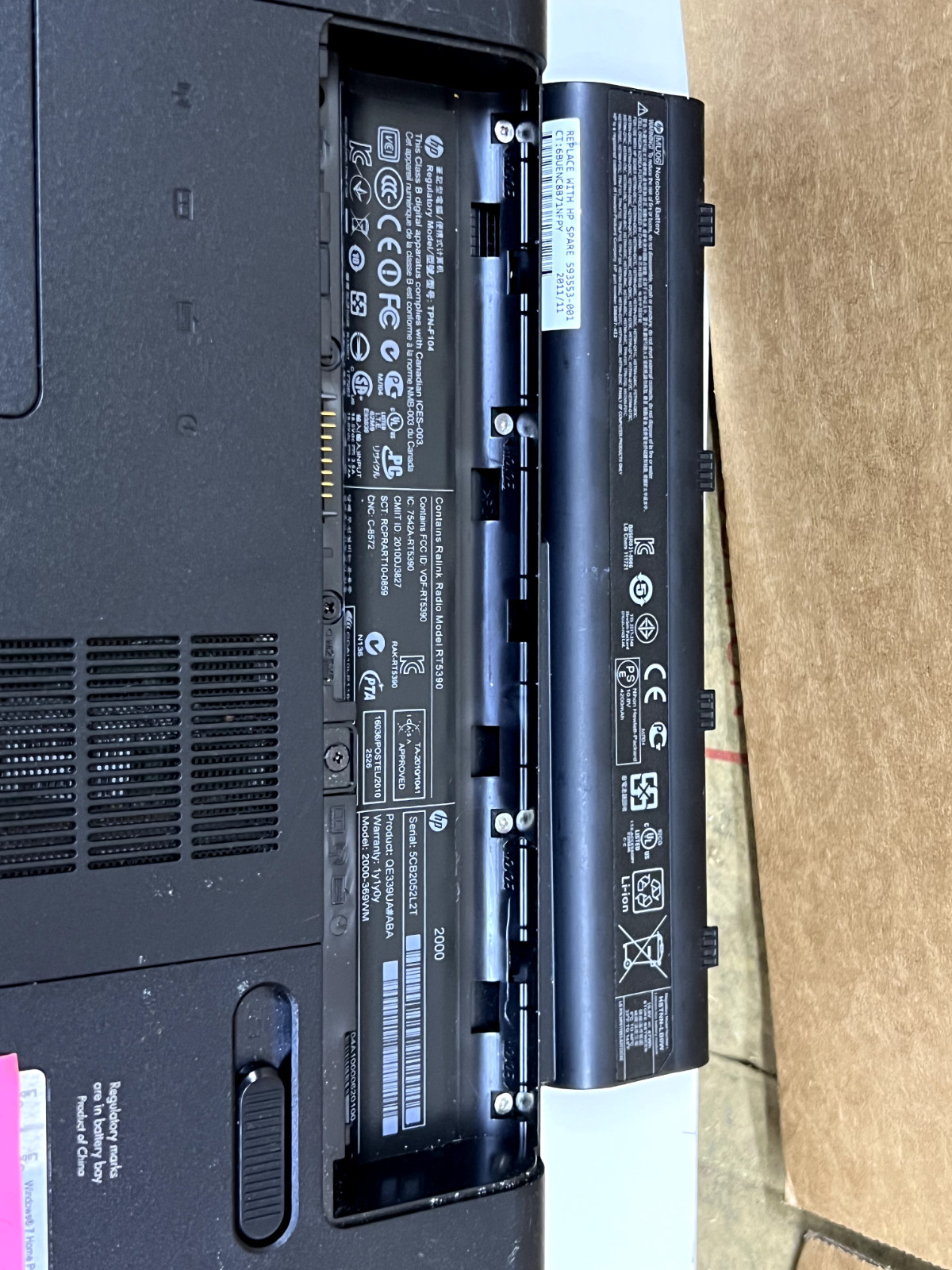 HP 15.6″ Notebook Laptop – AMD E-450 1.65GHz, 4GB RAM, 465GB HDD, Windows 10